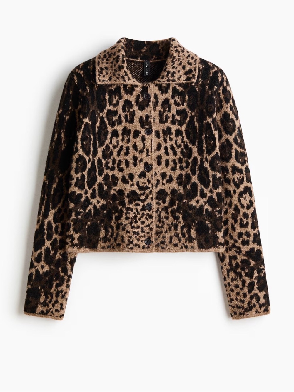 H&M Leopard Print Cardigan - Brown/Black